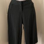 2000s low rise stripped capris shirt cropped pants with lace up details in the back Business in the front, party in the back :) Excellent condition Size 4 Photo 0