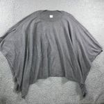 Chico's Poncho Women Large XL Cotton Cashmere Blend Relaxed Cozy Knit Pullover Photo 0