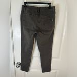 1822 Denim Gunmetal Accents Fitted Black Wash Modern Everyday Skinny Jeans Sz 10 Photo 1