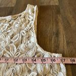 Free People Sleeveless Lace Overlay Dress Sheer Trapeze Flare Coverup Size Large Photo 6