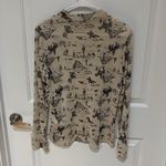 Tan mesh Rodeo patterned long sleeve Photo 1
