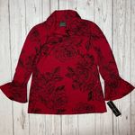 Coco Bianco  Floral Mock-Neck Top Size L Photo 10