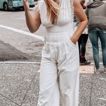 Francesca's White Jumpsuit Photo 0