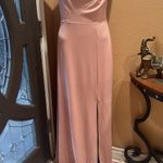 Bird Prey pink spaghetti strap long dress nwt Size L Photo 1