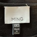 Ming Wang Toula Blue White Graphic Knit Shirt Sz XX Small Photo 1