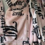 Juicy Couture Sleepwear Pink & Black Short Robe. US size S/M. Belted 2 pockets Photo 2