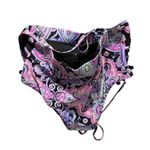 Black and pink paisley print string bikini size medium Photo 4