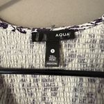 AQUA sz S Blue Floral boho flare maxi dress NWT Photo 4