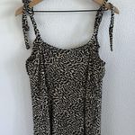 TopShop Love Jumpsuit Cropped with Shoulder Neutral Print US 12 Black Photo 5