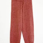 ZARA  Maeve Pink Knit Joggers Size Large High-Waisted Pants Loungewear Cozy Photo 3