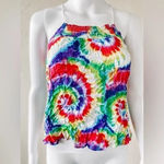 No Boundaries  | Women's Multicolor Tie Dye Tank Top | Juniors XS Photo 0