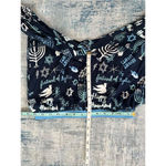 Target New! Blue White Hannukah Print Pajama Pants Women's Small Photo 3