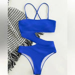 One piece bathing suit Blue Size M Photo 3