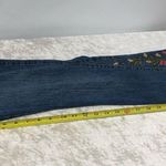 Gazoz vintage retro embroidered floral motif blue jeans womens size 9/10 Photo 8