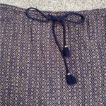 Eddie Bauer Women’s Blue and Gold Print Maxi Skirt size XL Photo 1