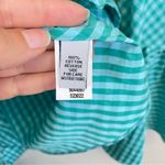 Ann Mashburn  Gingham Long‎ Bell Sleeves Wrap Blouse Size XS Photo 6