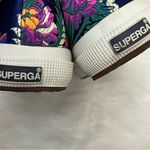 Superga  Korelaw Satin Blue / Pink Embroidered Lace Up Sneakers 8 Photo 2
