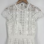 Ted Baker  London Emelia Lace Eyelet Tulip Dress Women’s Size 2 in White - EUC! Photo 4