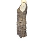 Adrianna Papell  Occasions Bronze Shutter Pleat Dress  & Jacket Sz 8 Photo 7