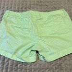American Eagle Shorts Womens 4 Mint Green White Polka Dots Midi Cotton Chino Photo 4