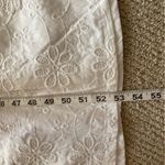 Elegant White Lace Midi Dress Adjustable Tie Straps Women’s Size Medium Like New Photo 3