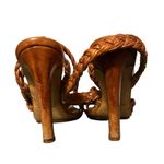 YSL  LEATHER ANKLE WRAP HEELS Photo 3