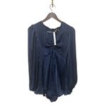 AQUA  Metallic Stripe‎ Romper SIze XS Photo 1