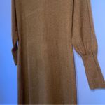 Eloquii NEW Puff Sleeve Collared Sweater Dress Women Size 18/20 Neutral Office Photo 3