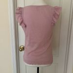 Anthropologie Pilcro Woman’s Pink Flutter SleeveTank Top, Sz S Photo 4