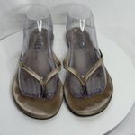 Tkees  Highlighters Minimalistic Glitters Gold Flip Flops Women’s Size 8 Photo 3