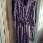 Studio 1 New York vintage groovy purple pink geometric fit & flare dress size 12 Photo 8