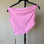 SKIMS  cotton twist Cropped Tie Top Cotton Candy M NWT Photo 3