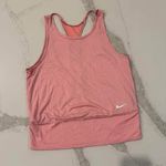 Nike DriFit Athletic TankTop Womens Medium Coral Pink CutOutBack Workout Running Photo 0