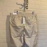Chico's Cropped Pants eyelet Detail size 14 khaki colored NeW Photo 4