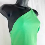 Solace London  Green Petch Maxi Dress Asymmetric One Shoulder Thigh Slit US 0 Photo 4