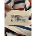 Vineyard Vines  Red‎ White Blue Jamestown Striped Boat Neck Top Cotton Women's XL Photo 4
