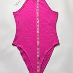 ZARA  Women's High Neck Pink Thin Strap Bodysuit Sz S Photo 6