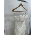 Beautiful Strapless Fit & Flare Wedding Dress + Veil Size XS White Photo 2