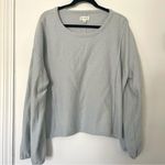 Wonderly  Textured Knit Oversized Dusty Blue Top in Women's‎ Size XL Photo 0