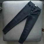 AGOLDE  Toni Mid Rise Straight Leg Black Skinny Jeans Size 26 Photo 5
