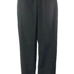 ZARA NEW Womens Black Pleated Straight Wide Leg High Rise Trousers Dress Pants S Photo 0