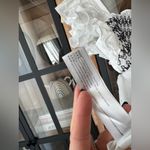 En Saison smocked shay top ruffles tiered flutter poplin square neck babydoll White Photo 10