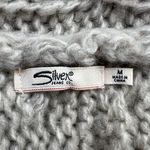 Bryn Walker Silver Jean Wool Blend Cardigan Vest Chunky Knit Womens Medium Heather Gray Photo 4