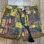 Sundance NWT  Kalini‎ Shorts Womens S Yellow Linen Blend Boho Photo 0