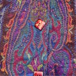 Coldwater Creek  metallic threads paisley jacket / blazer coat petite large shiny Photo 4