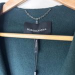 BCBGMAXAZRIA NEW NWT Wool Blend Belted Coat Small Hooded Forest Green Hand Made Photo 1