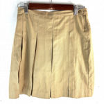 Lands End 3 Pleated Khaki Mini Skirt Tan Size undefined Photo 0