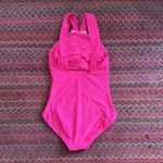 Michael Kors  HOT PINK HIGH NECK HALTER ONE PIECE BIKINI Photo 3