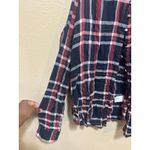 Paige  Women's Sleeveless Button Up Flannel Plaid Shirt‎ Blouse Top Large Photo 7