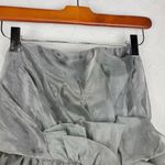 The Limited  Event Women's Dress 6 Silver Strapless Organza Party Prom Cocktail Photo 5